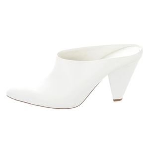 Vince Emberly Heeled Mules size 7 White